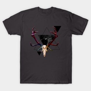 Cosmic Deer Skull T-Shirt